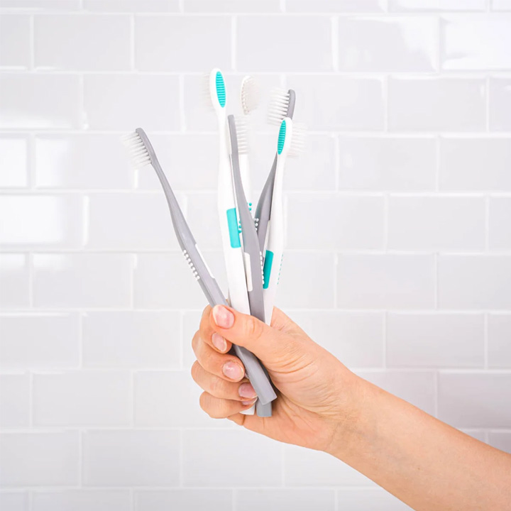 AP 24 Whitening Toothbrush GreyWhite in Hand